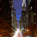 New York City street at night