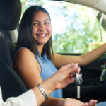 A teen driver gets handed the keys to a car