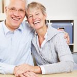 Smiling Elderly couple
